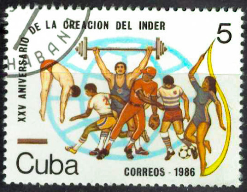 1986. Спорт - Почтовая марка, Гашеная, Куба