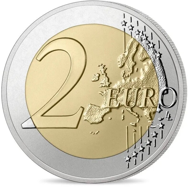 2 Евро, XXXIII Олимпийские игры - Париж, 2024, биметалл, Франция, 2023