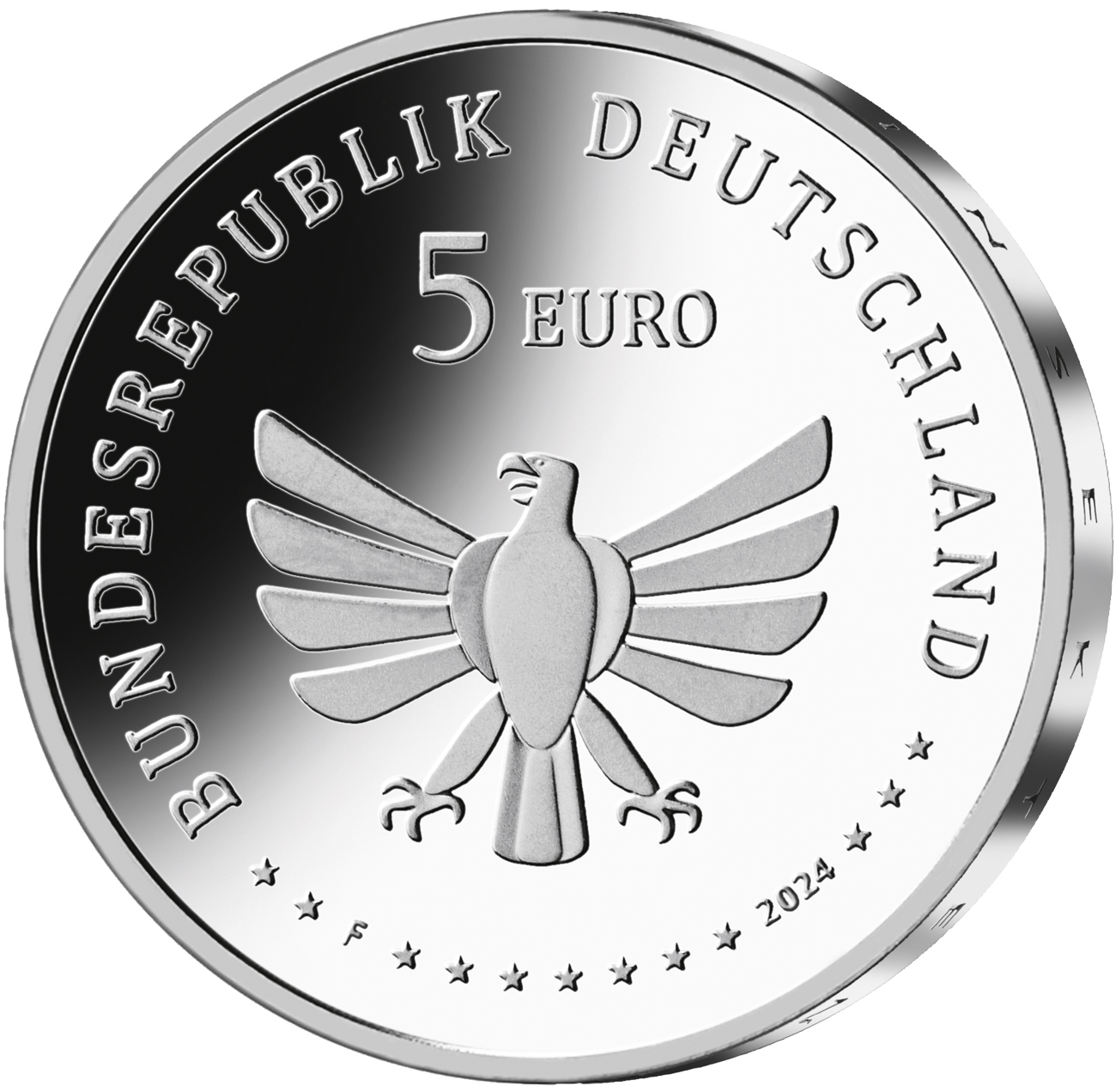 5 евро, Муха-журчалка, медь-никель, Германия, 2024