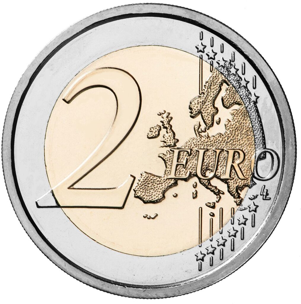 2 евро, 150-летие со дня рождения Йосипа Племеля, биметалл, Словения, 2023