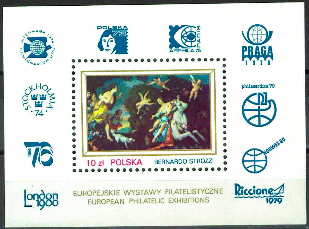 1979. Филателистическая выставка - Почтовый блок, Польша
