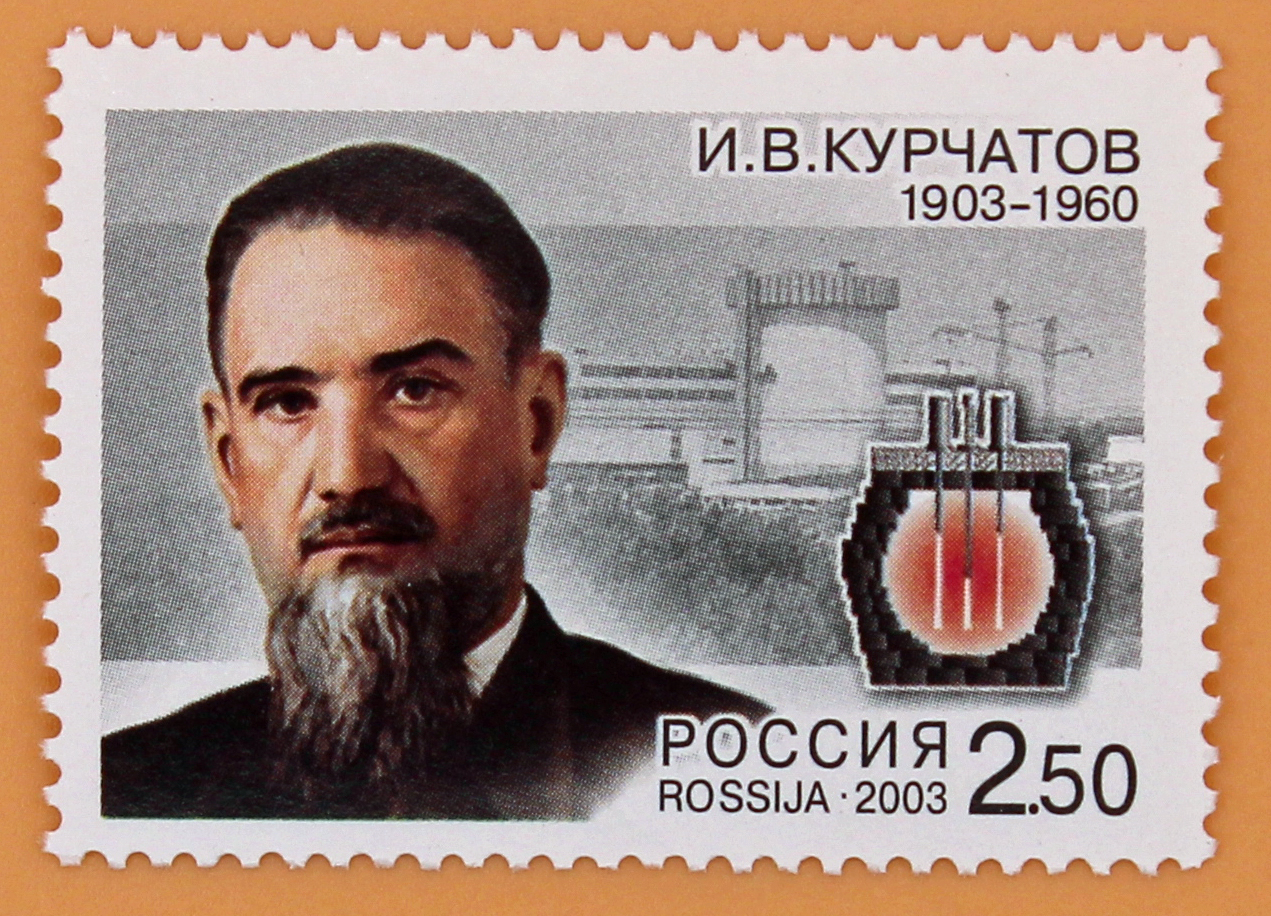 2003, 819, 100 лет со дня рождения И.В. Курчатова (1903-1960), физика - Марка, Россия