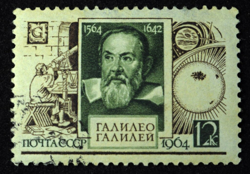 1964, 3029, 400 лет со дня рождения Галилео Галилея - Почтовая марка, СССР