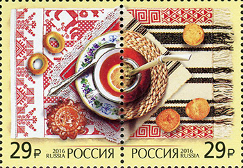 2016, 2166-2167, Совместный выпуск Российской Федерации и Аргентинской Республики. Делимся традициями - Сцепка, Россия