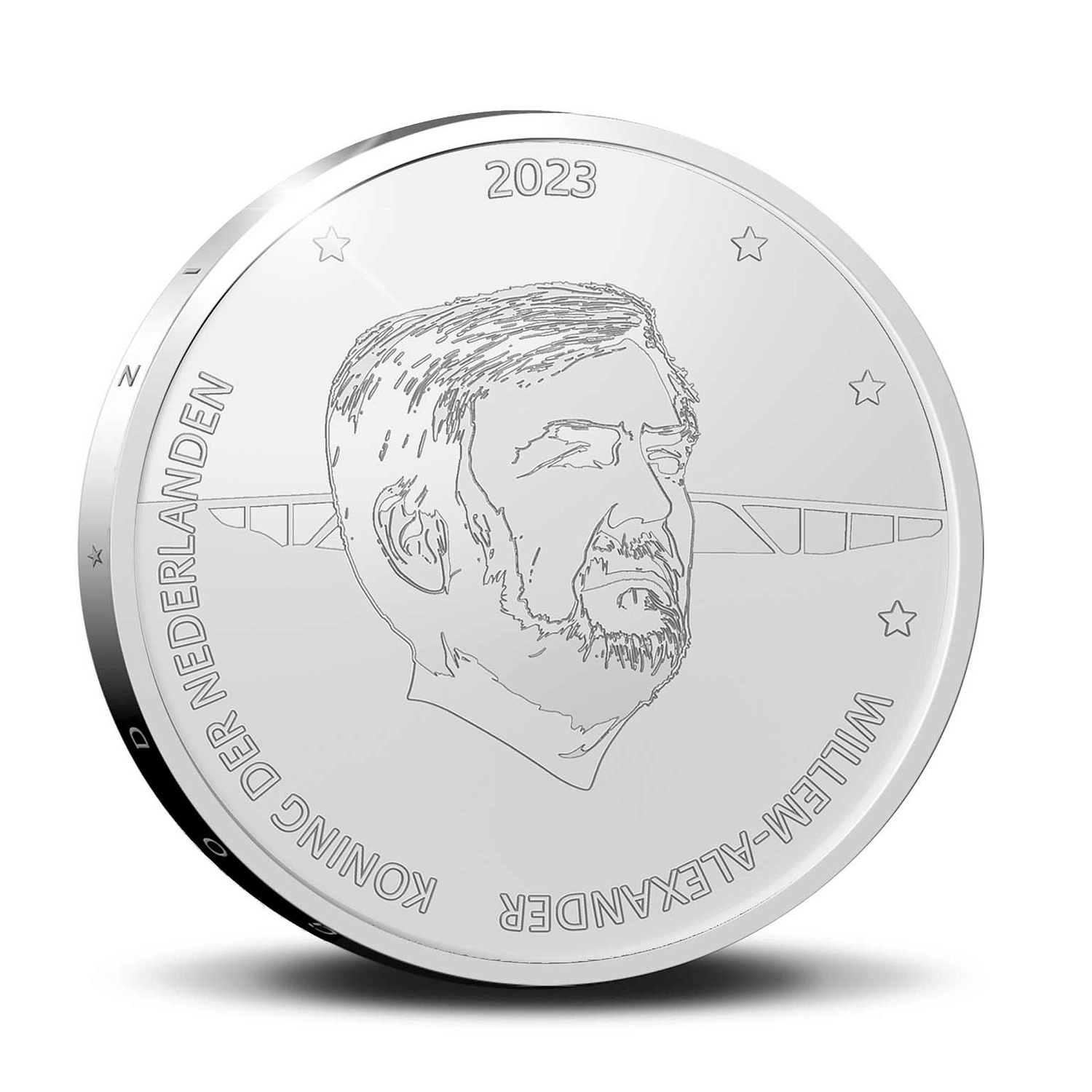 Представлена монета 5 евро "Виллемстад", Нидерланды, серебро, 2023