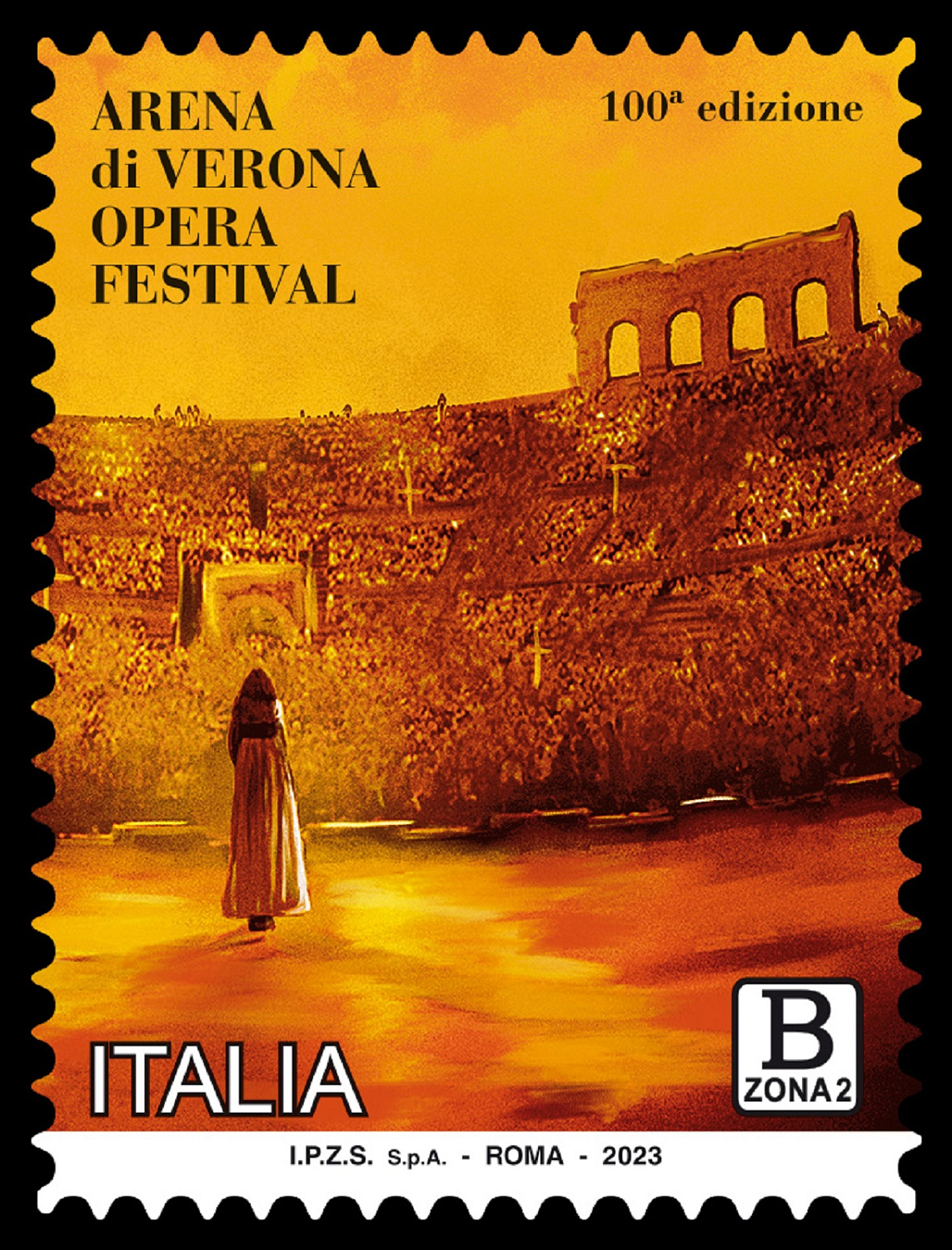 Италия выпускает марку "Оперный фестиваль Verona Arena", 2023