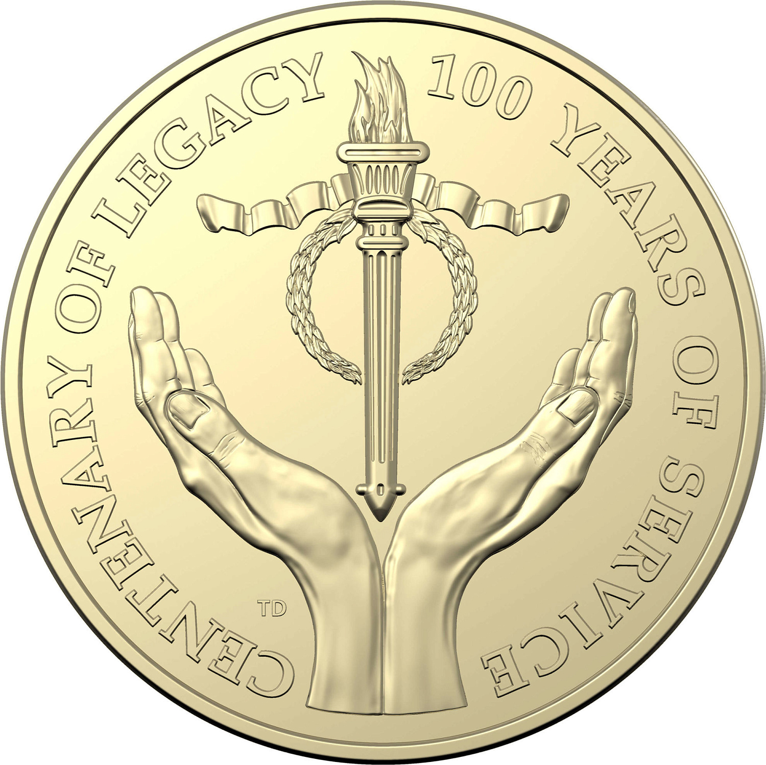 Представлена монета 1 доллар "Столетие Legacy", Австралия, алюминий/бронза, 2023